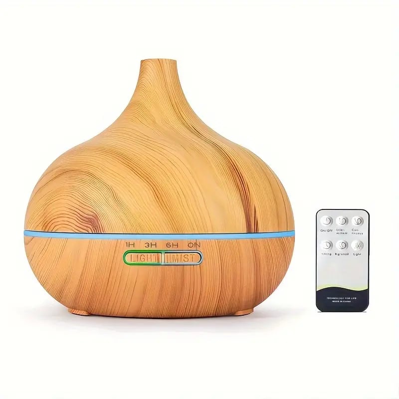 Large Room Essential Oil Diffuser | 18.6oz, Remote Control, Timer, 7 Colors