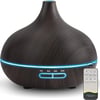 Large Room Essential Oil Diffuser | 18.6oz, Remote Control, Timer, 7 Colors