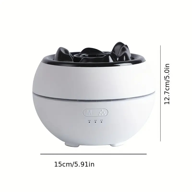 Volcano Cool Mist Humidifier | 12.17oz, 7 Colors, USB, Fire Flame Design