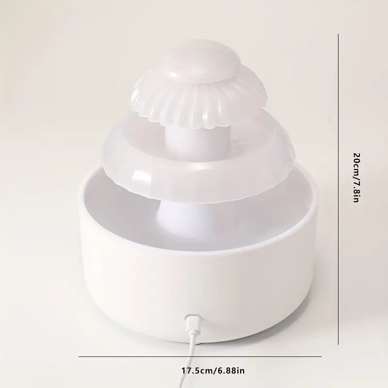 Flowing Water Humidifier | 3-in-1 Night Light, Aromatherapy, Desktop Fountain