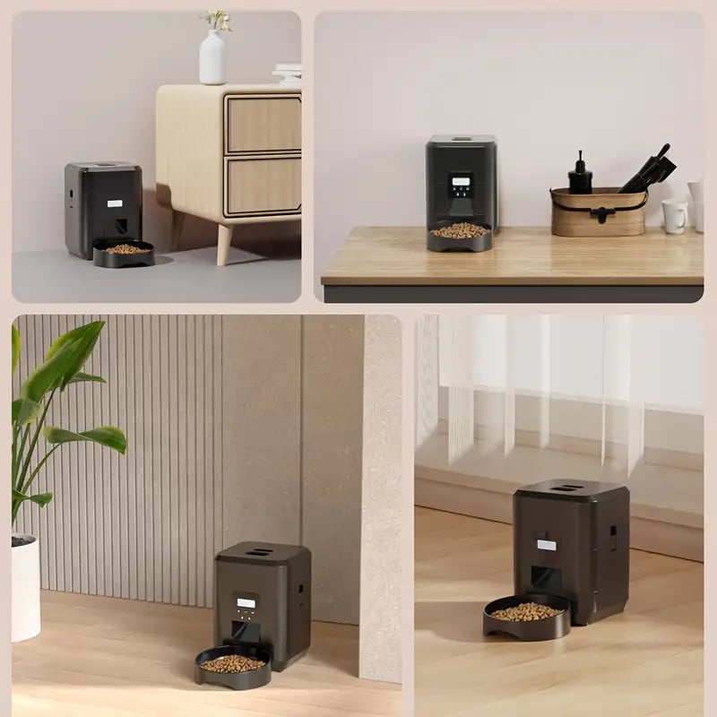 Smart Pet Feeder | 67.63oz, Memory Function, USB/Battery, Programmable Meals