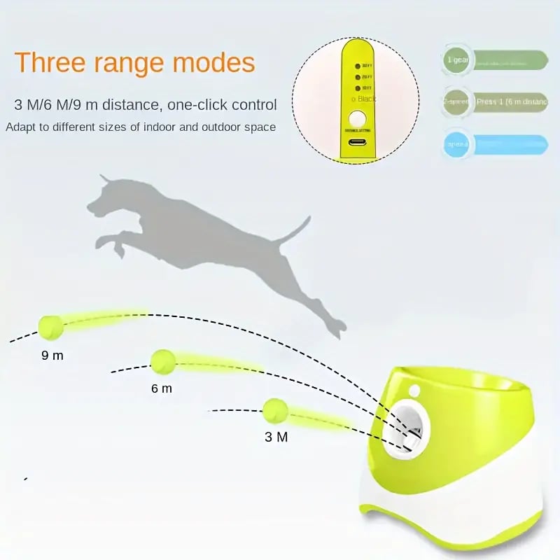 MSL Automatic Dog Ball Launcher – Interactive Tennis Ball Thrower for Pets
