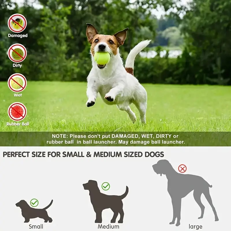 MSL Automatic Dog Ball Launcher – Interactive Tennis Ball Thrower for Pets