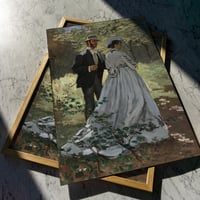Image 1 of Les promeneurs | Claude Monet - 1865 | Art Poster | Vintage Poster