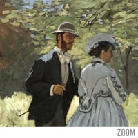 Image 2 of Les promeneurs | Claude Monet - 1865 | Art Poster | Vintage Poster