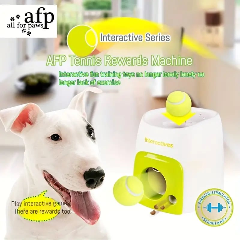 MSL Brain-Boosting Smart Dog Training Dispenser – Interactive Tennis Ball Feeder Toy