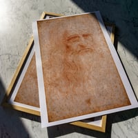 Image 1 of Self-portrait | Leonardo da Vinci - 1512 | Art Poster | Vintage Poster