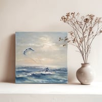 Image 2 of Embrace the Wind. Oil on canvas. 30x30cm, 2024 