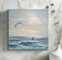 Image 4 of Embrace the Wind. Oil on canvas. 30x30cm, 2024 
