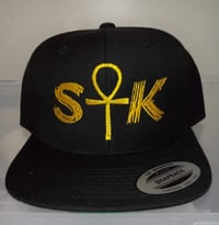 S☥K Black & Gold Snapback Hat