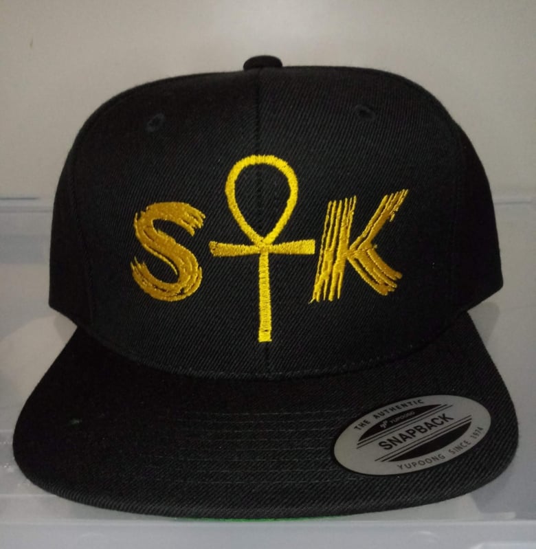 Image of S☥K Black & Gold Snapback Hat