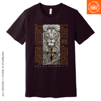 Image 1 of Lion of Judah (Revelation 5:5) Jesus Christ Unisex T-Shirt