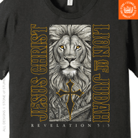 Image 4 of Lion of Judah (Revelation 5:5) Jesus Christ Unisex T-Shirt