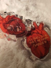 Image 1 of Anatomical heart shaker keychain (LAST STOCK)