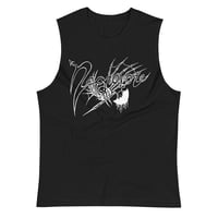 Image 1 of NECROVORE - LOGO (WHITE PRINT) MUSCLE SHIRT