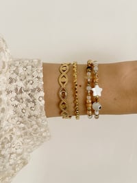 Image 2 of Bracelet double NUDE // Doré
