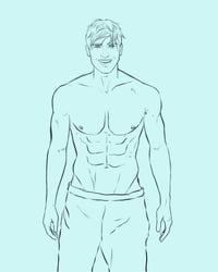 Image 9 of B&W Sketch Character Commission
