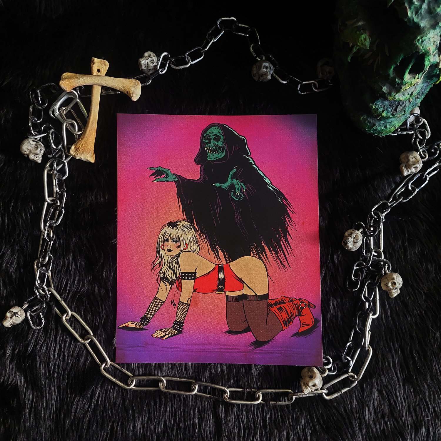 "Death's Maiden" Mini Print