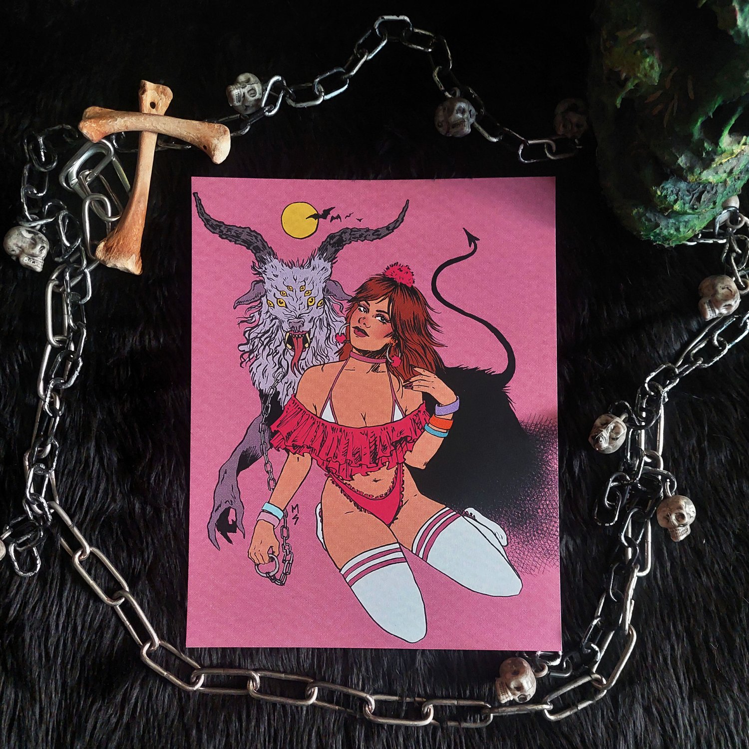 "Full Moon Domina" Mini Print