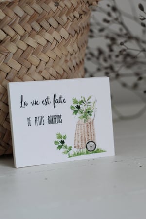 Image of Carte message 'La vie est faite ...' (CRTCADDIE)