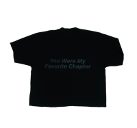Image 3 of You Were My Favorite Chapter- Drop Shoulder T-Shirt (Black)