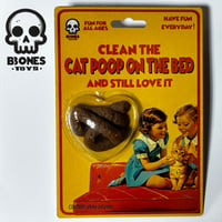 CAT POOP ON THE BED