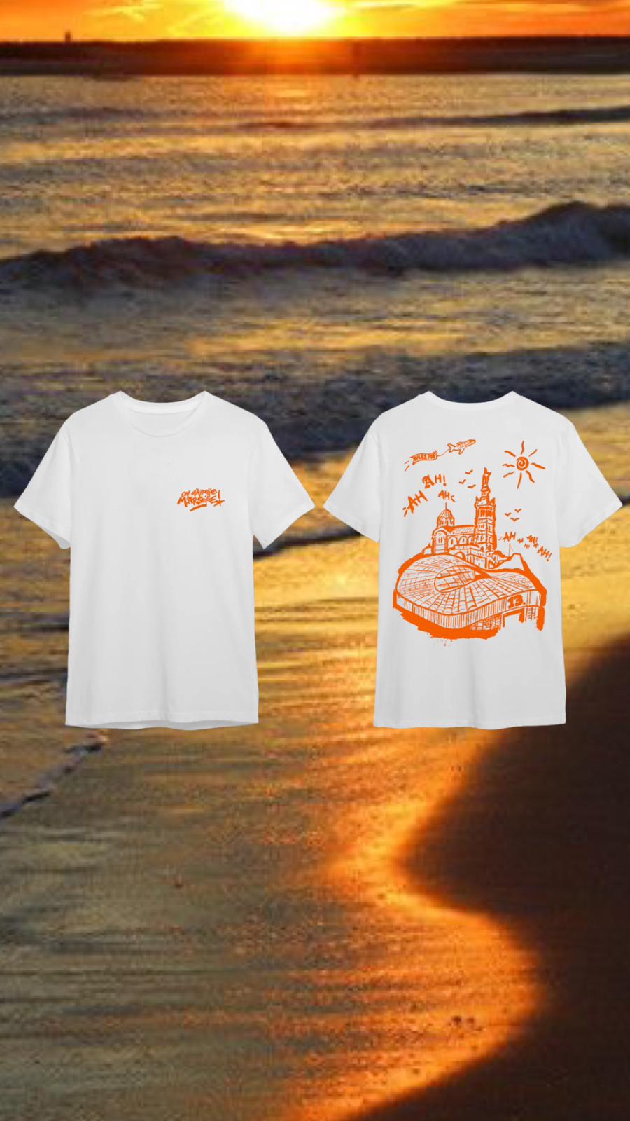 T-SHIRT ON M'APPELLE MARSEILLE ORANGE X MAISON MERE  X 85TO