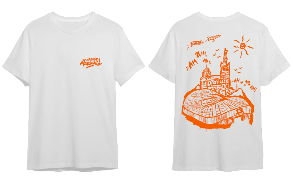 T-SHIRT ON M'APPELLE MARSEILLE ORANGE X MAISON MERE  X 85TO