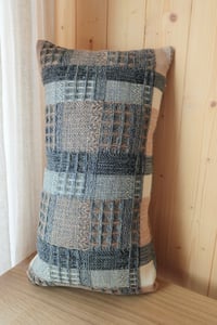 Image 2 of Woven Linen Cushion 30x50 rectangle pillow handmade Sustainable Design