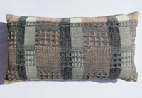 Image 3 of Woven Linen Cushion 30x50 rectangle pillow handmade Sustainable Design