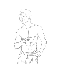 Image 5 of B&W Sketch Character Commission