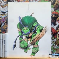 HAND COLORED DONNIE SIGNED