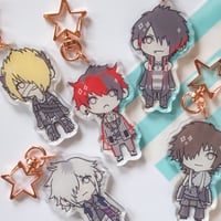 Image 1 of the GazettE NO.[666] keychains and stickers