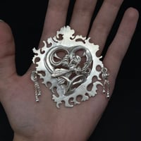 Image 2 of bee heart necklace 