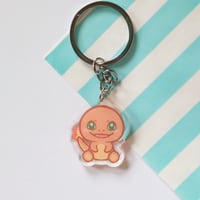 Image 3 of Kanto starter bulbasaur charmander squirtle keychain