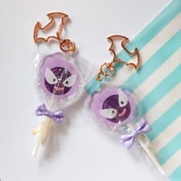 Image 1 of Gastly lollipop keychain