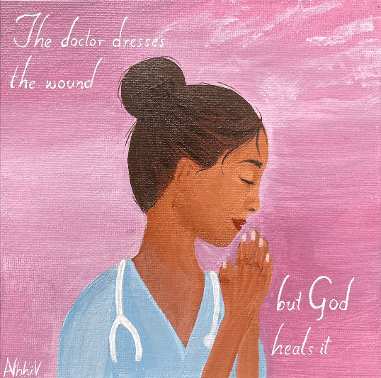 'The Doctor dresses the wound...'