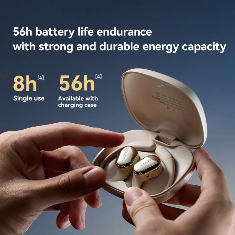 Sanag C16S Open Ear Bluetooth 5.4 Wireless Headphones, HiFi Sound TWS Earbuds, 8 Hours Playback