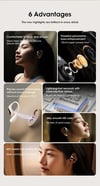 Niye 2024 OWS Earhook Sports Headset, Air Conduction Wireless Bluetooth 5.3 Headphones, TWS Earbuds 