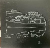 Image 1 of Lobster Boats Carved 2