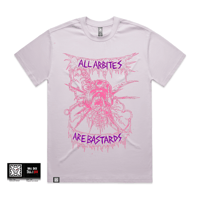 Image 1 of PRE-ORDER - BASTARDS SHIRT -PURPLE AND PINK ON ORCHID