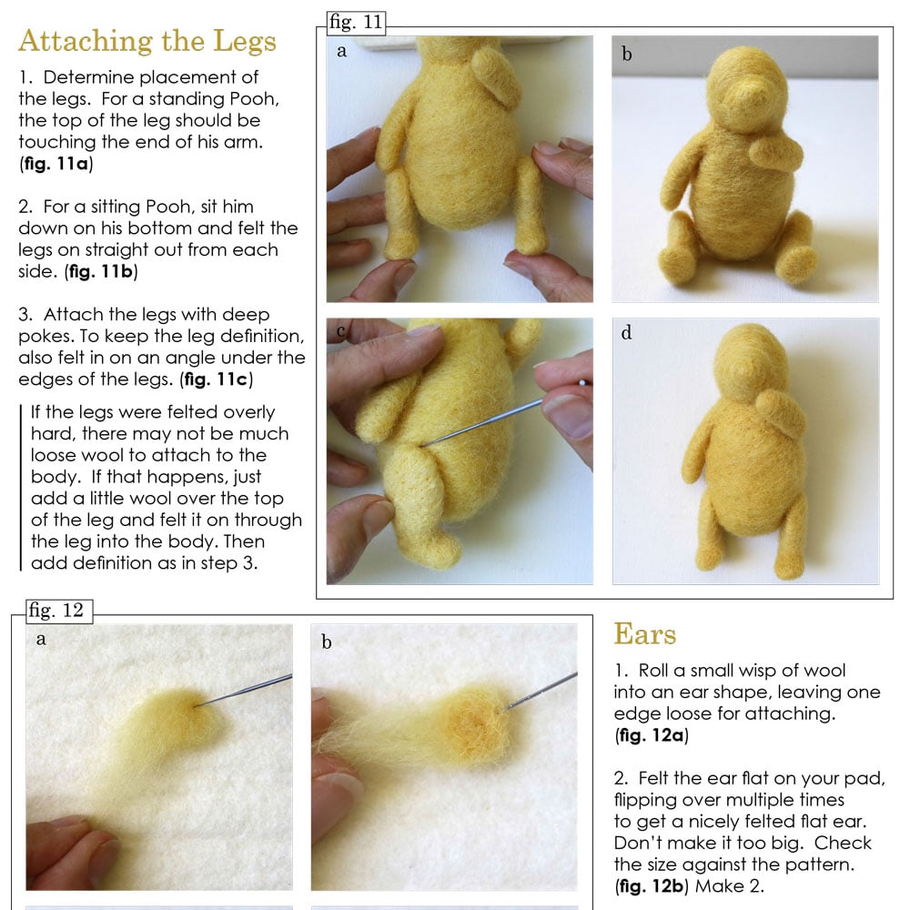 PDF Winnie-the-Pooh Felting Instructions