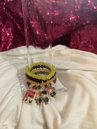 The HP Collections - Beaded Elastic Bracelet with Detachable Charm