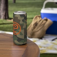 Image 5 of Corbin Pickard CP Camo Orange Slim 12 oz Can cooler