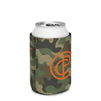 Image 1 of Corbin Pickard CP Camo Orange 12 oz Regular Can cooler