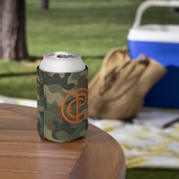 Image 4 of Corbin Pickard CP Camo Orange 12 oz Regular Can cooler