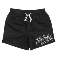 BLACK ROYALZ NYLON SHORTS
