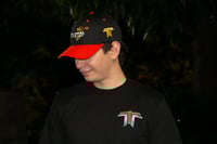 Image 3 of Orange tothetop flower hat