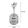 Stainless Steel Tea Infuser Strainer Cylindrical Tea Leak Spice Herbal Filter Balls Hanging Chain