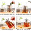 Teapot Glass Tea Infusers Stainless Steel Heat Resistant Glass Teapot Stove top